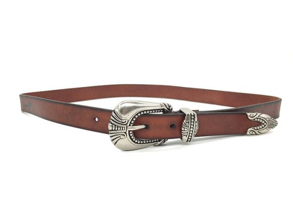 OEM Logo Women Fashion Leather Belts / Western Waist Fossil Dress Belts For Jeans And Slim Pants