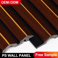 PS Panel de pared interior Rejilla impermeable Panel decorativo de PVC