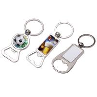 Décapsuleur porte-clés en métal, petit format, sublimation, pour bière, créatif