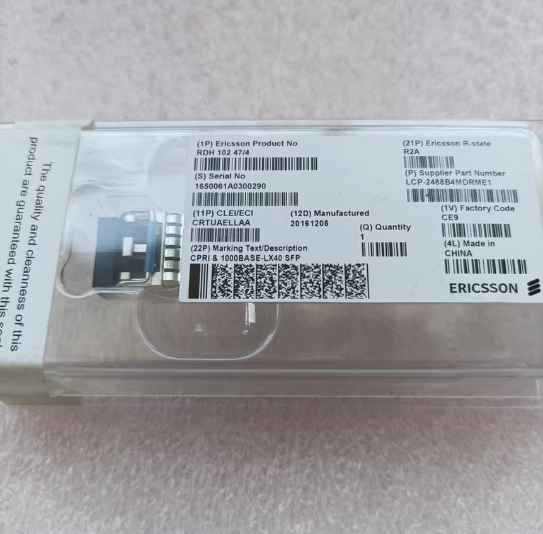 Original Ericsson ERICSSON RDH 102 47/4 CPRI SMF 26DB LCP-2488B4MDRBTE 25DB Optical Transceiver Module