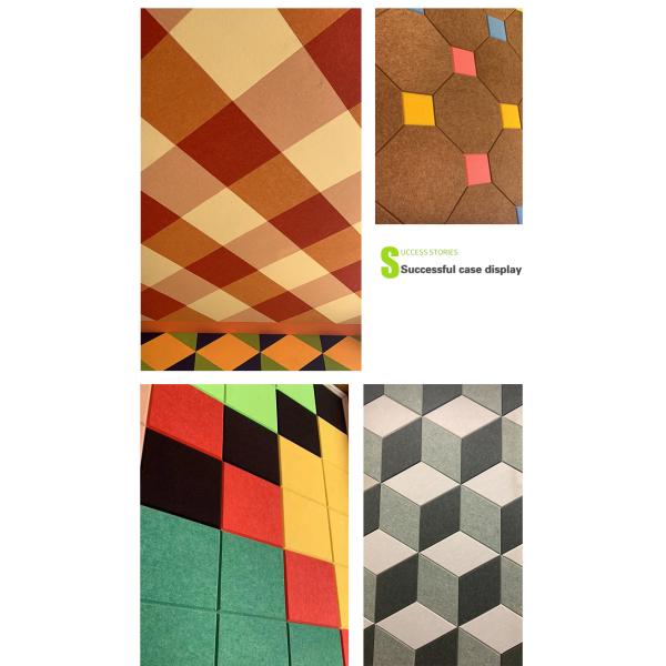 40 мм толщины высокая плотность питомцев полиэстерные акустические панели из волокна для управления звуком