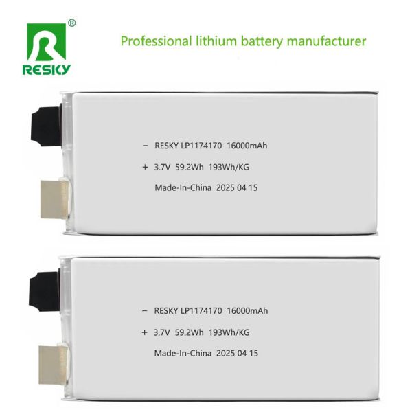 Rechargeable RC Lithium Polymer Battery 3.7V 16000mAh with 5C Discharge Rate for Drones and Boats