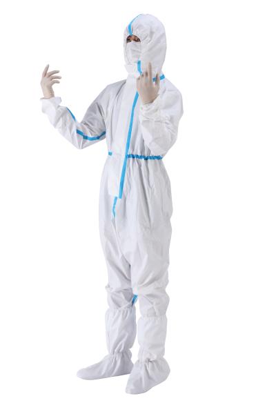 Disposable Medical Protective Coverall Suit Bacteria And Viruses Resistance
