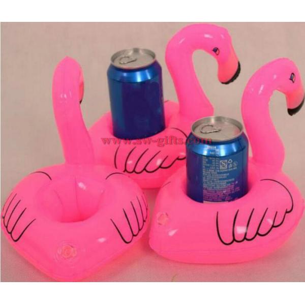 Mini Flamingo Floating Inflatable Coasters Drink Cell Phone Holder Stand Pool Event & Party Decoration Toy For Kids