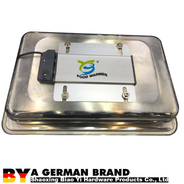 Совмещенный держатель в продолговатом ссаживая блюде с лампами жары в естественной каменной таблице с полкой