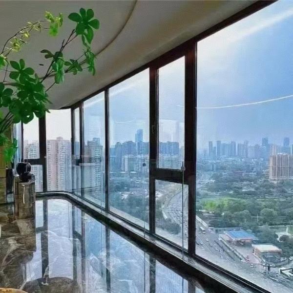 Aluminium Alloy Glass Windows Villa House Project Aluminum Casement Glass Windows With Superior Air Tightness