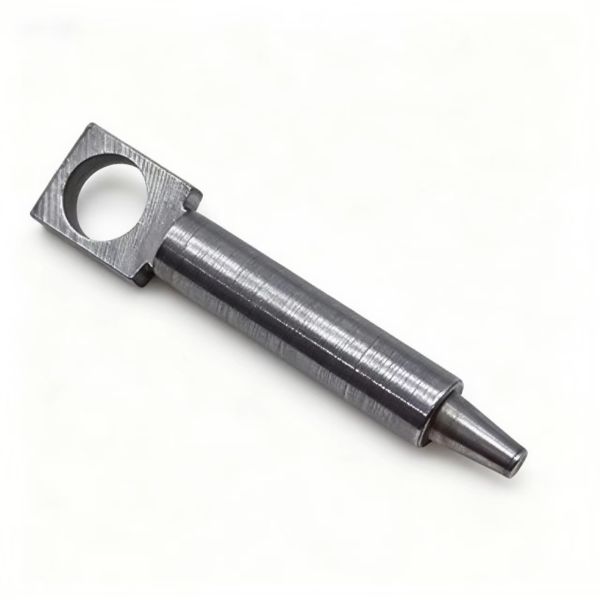 Precision CNC Machined Tapered Locating Pin, Custom Stainless Steel Metal Shaft with Bracket for New Energy Industry