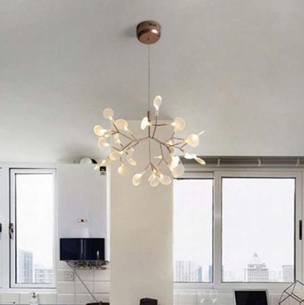 LED flysnow flake hanging lamp modern style chandeliers for living room Heracleum II LED Chandelier(WH-MI-80)