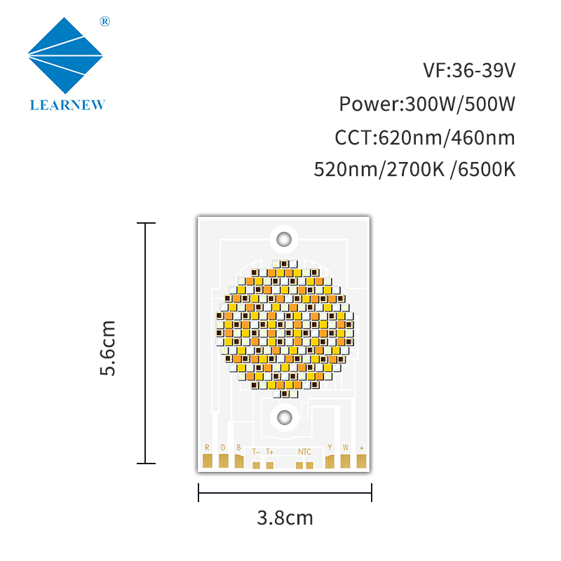 300W 36-39V Led 3856 Chip Led Diode Five Color Cob Led Chips Поддержка OEM/ODM