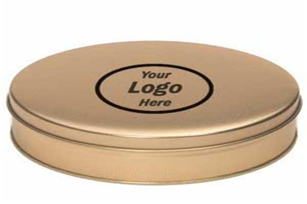 Holiday Cookie Tin Box / Small Metal Round Cookie Box/Food Grade Round Cookie Tin
