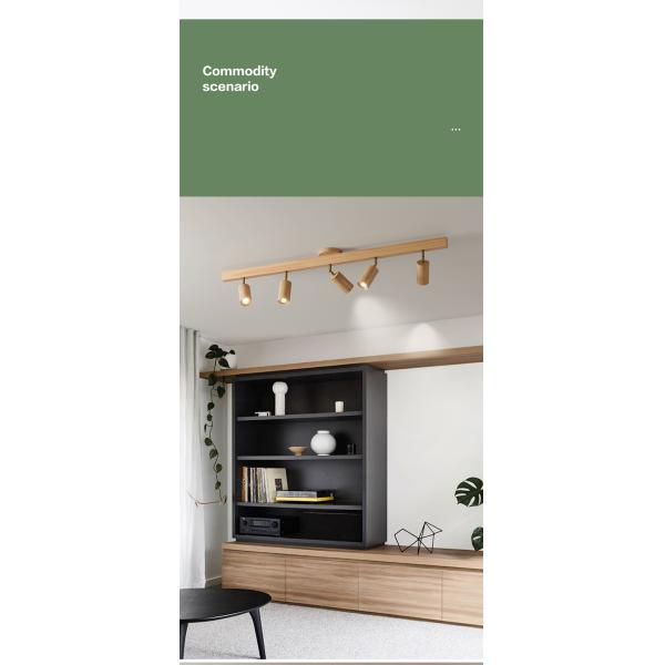 Wood Led Ceiling Lamp With Spot Lights For Living Room Bedroom Corridor Home track lighting(WH-WA-46)