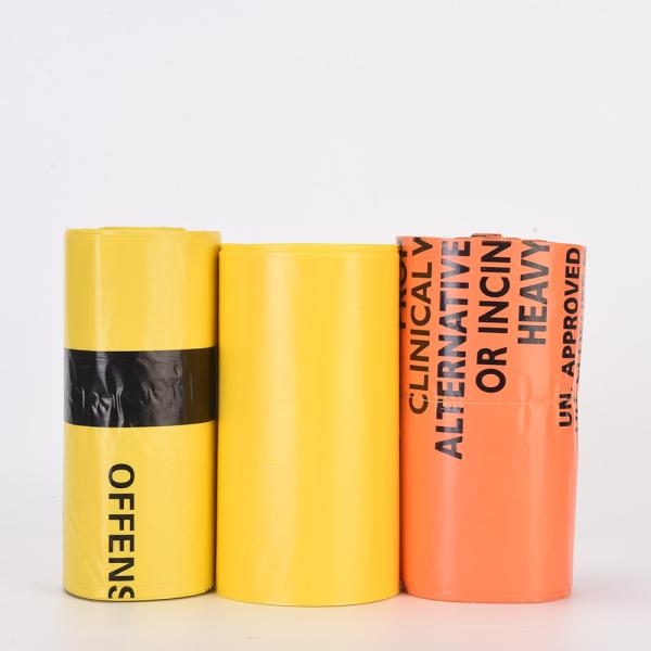 Flat Type Biohazard Waste Disposal Bags LDPE Plastic Medical Autoclave Bags