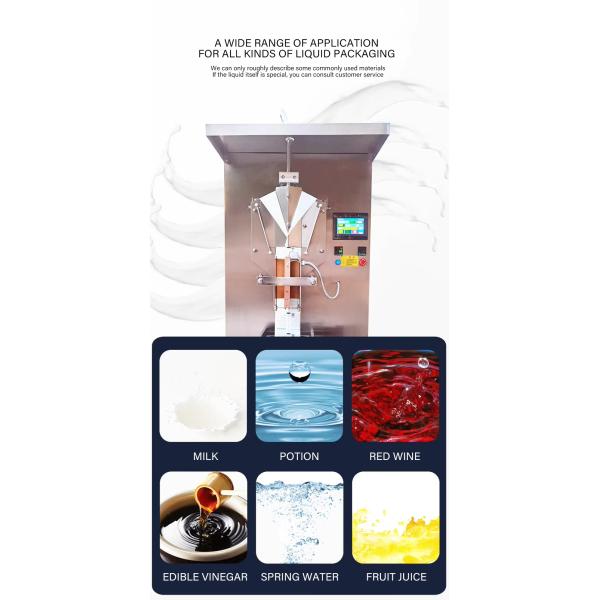 Full Automatic Vertical Filling Multi Functional Soy Milk Edible Oil Water Bag Liquid Packing Machine