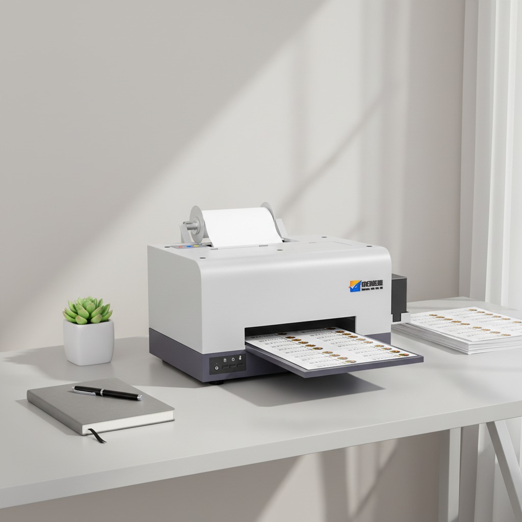 A4 Roll to Roll Label Printer Waterproof High Quality Label Printing Machine for Grocery Labels Cosmetics Skincare Labels