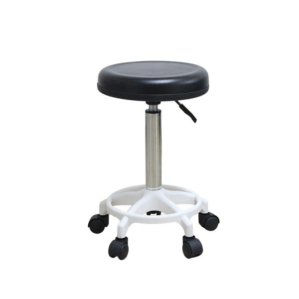 PU Round Rotary Lifting Stool One Time Fermentation Molding Cushion 330mm Diameter