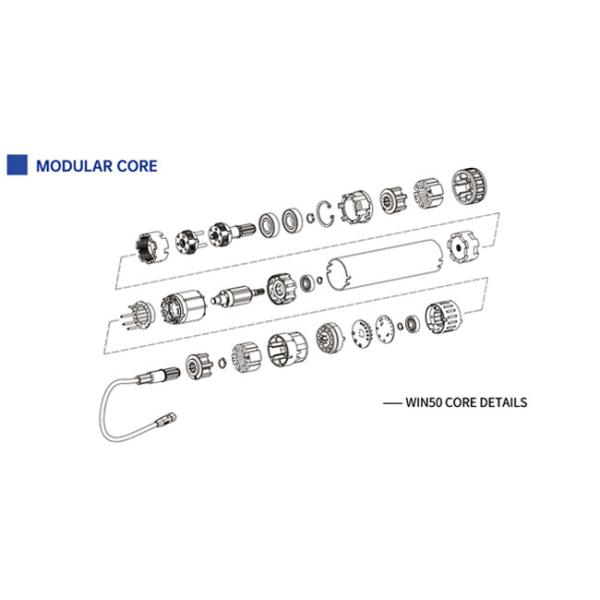 50 мм О-ремень шкивы изогнутый конвейер Моторизированный приводной ролик покрытый PVC конический рукав