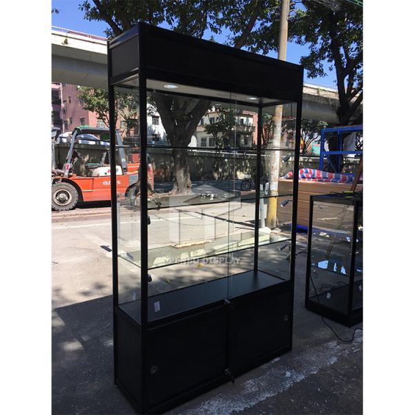 Полки 4PCS хранят стеклянный покрытый порошок витринного шкафа 1000*400mm