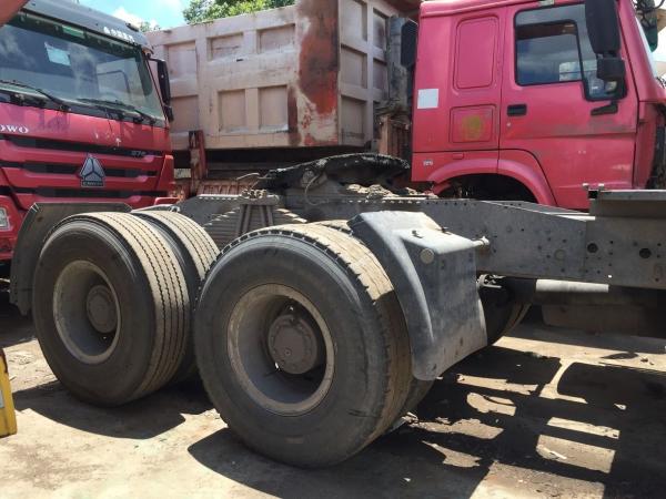 second hand diesel 375 howosino truck head  6x4 diesel tractor head lhd FOR SALE IN SHANGHAI