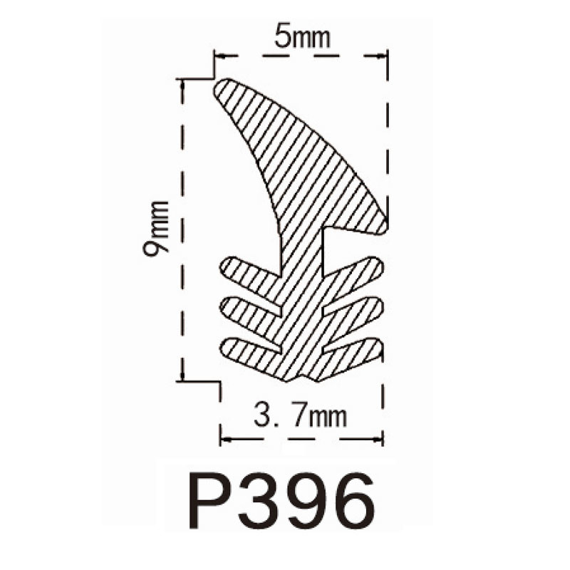 Тип дверь слота Pvc OEM Weatherstrip легкое для установки одобренного CE