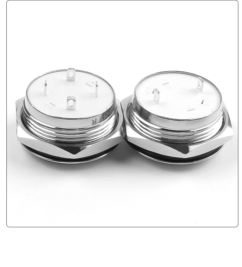 22mm ultra short metal button with light ultra-thin micro momentary led  metal push button switch