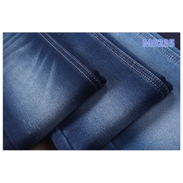 Satin Wholesales  Denim Fabric Cotton Elastic Satin Denim Jeans Fabric Prices