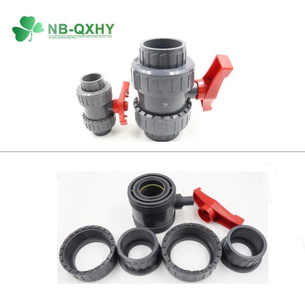 Long Service Life PVC Ball Valve with ISO9001 Certificate and DIN Ture Union