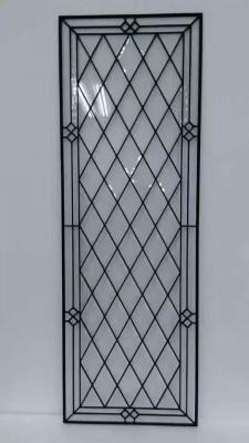 38MM Thick Decorative Pantry Doors With Glass Window Panels For Restaurant