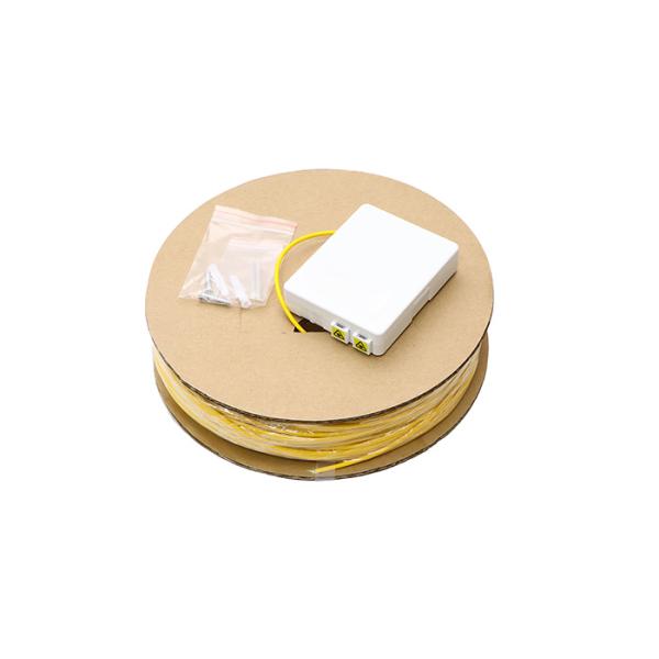 2 Port FTTH Fiber Optic Terminal Box With SC LC Adapter Plastic