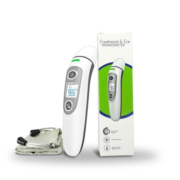 Clinical Body Temperature Digital Forehead Thermometer ABS Material 0.1℃/F Resolution