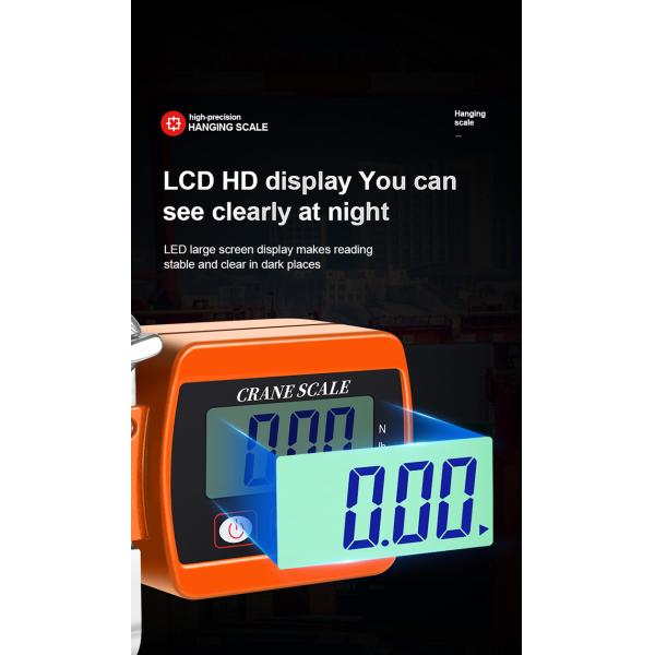 High Accuracy LED Display Electronic Scale for Lifting Weight 500kg Capacity Direct View 50g Accuracy