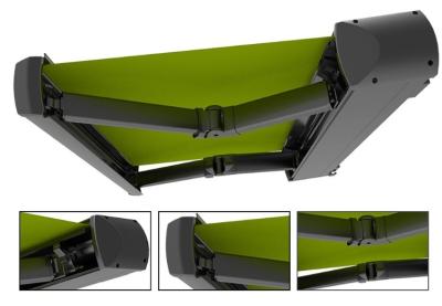 Dossel retrátil de alta qualidade motorizado do toldo da gaveta completa