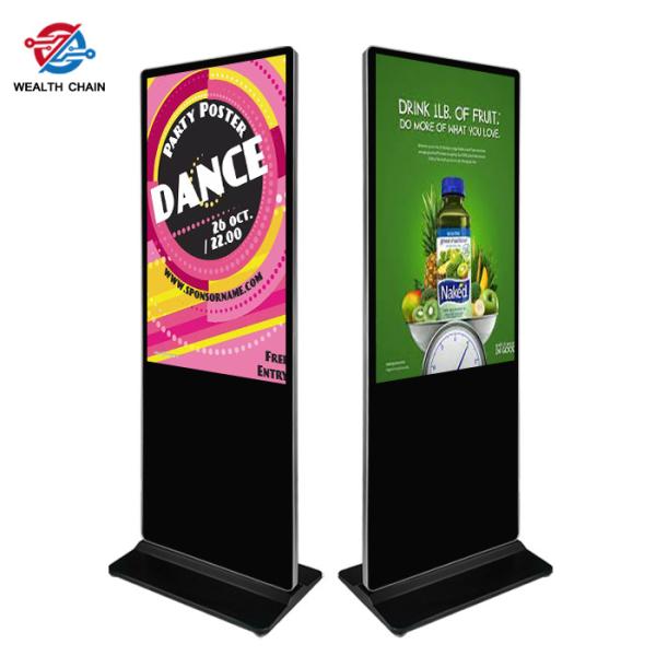 49 Portrait Freestanding Digital Display For Business Marketing HD LCD