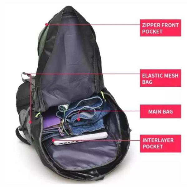 Os esportes exteriores do à prova de água 50l feito sob encomenda ensacam o curso que escala caminhando a trouxa