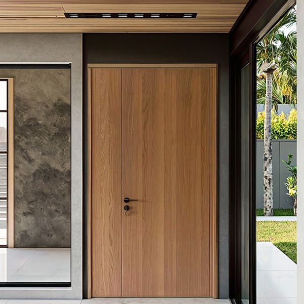 White Solid Wood Composite Door Paintless Technology Modern Bedroom Interior