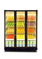 Refrigerador de exibição de bebidas frias com aparência de luxo e fresco
