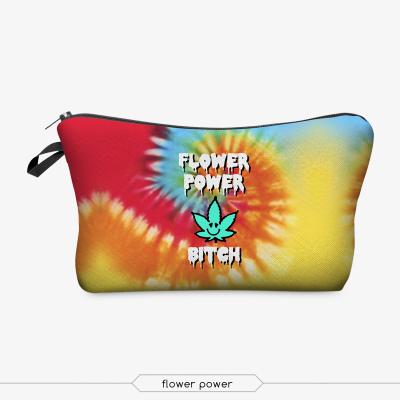 Cosmetic Bag Waterproof Fabric Toiletry Kit Makeup Pouch for Women with Zipper for Travel