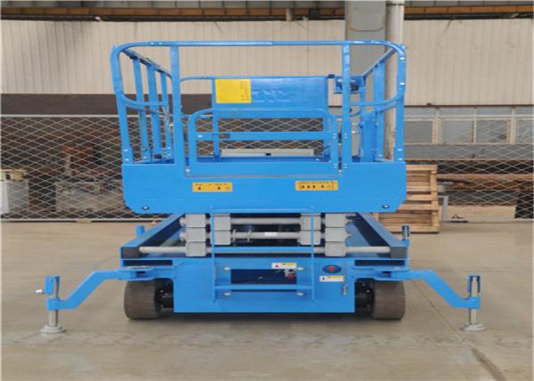Automotiv Self Propelled Scissor Lift Zero Inside Turning Radius Small Size