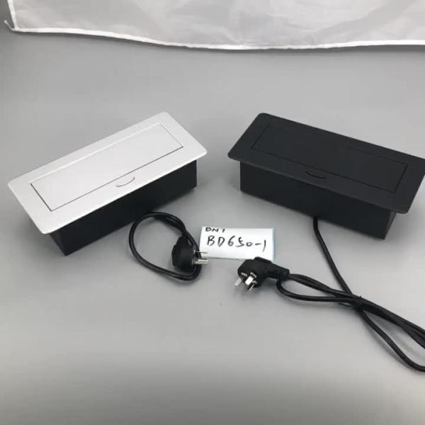 US power pop up electrical table socket outlet with dual usb charger