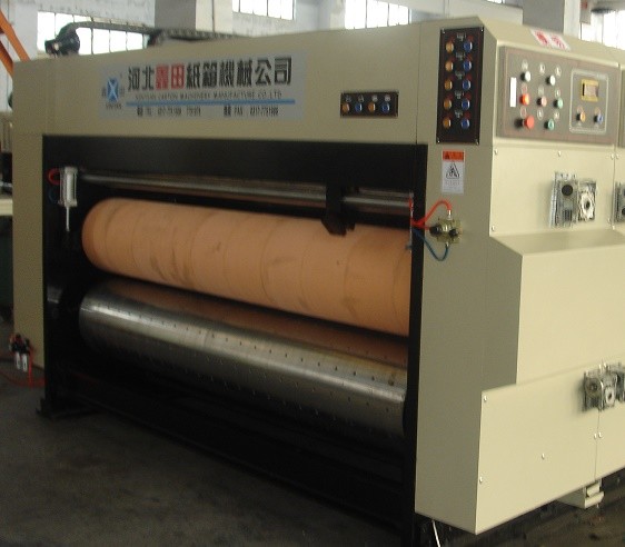 Corrugated Box Flexo Printer 2200mm with Slotter and Die Cutter Unit 100 Pcs / Min