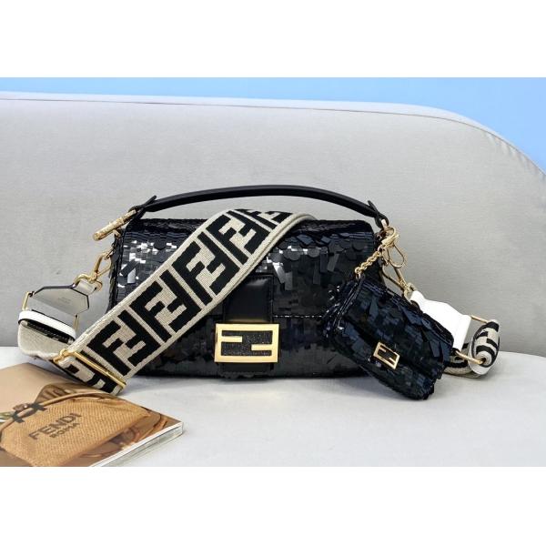 Bead Piece Decoration Bling Bag Unque Shine Cross-Body Bag Baguette Bag