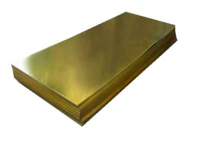 Folha de bronze Cuzn5 do metal C21000 parcialmente duramente, folha de bronze de 1220 x de 2440mm finamente