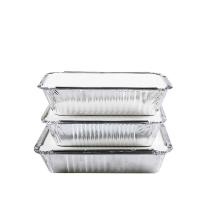 Fabricant Container de boîte de déjeuner en papier d'aluminium jetable de qualité alimentaire personnalisé avec couvercle 410ml 150*120*55mm
