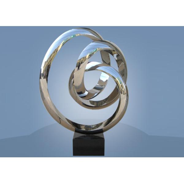 Círculo de gran tamaño de la escultura del acero inoxidable alrededor para el hotel/la decoración pública