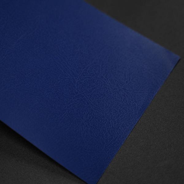 Prix direct d'usine bleu foncé｜Papier couché texturé personnalisé 200+ g/m²｜Solution de production de boîtes estampées à chaud (MOQ 1000m)