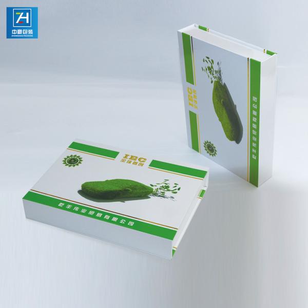 SGS Iridescent Paper Embossing Debossing Book Shaped Boxes