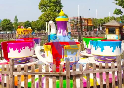 Anti Corrosion Theme Park Rides 24 Seater Mini Music Teacup Carnival Ride