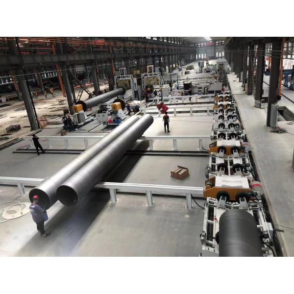 508-1620mm PUR Foam Spray & PE Wrapping Insulated Steel Pipe Production Line