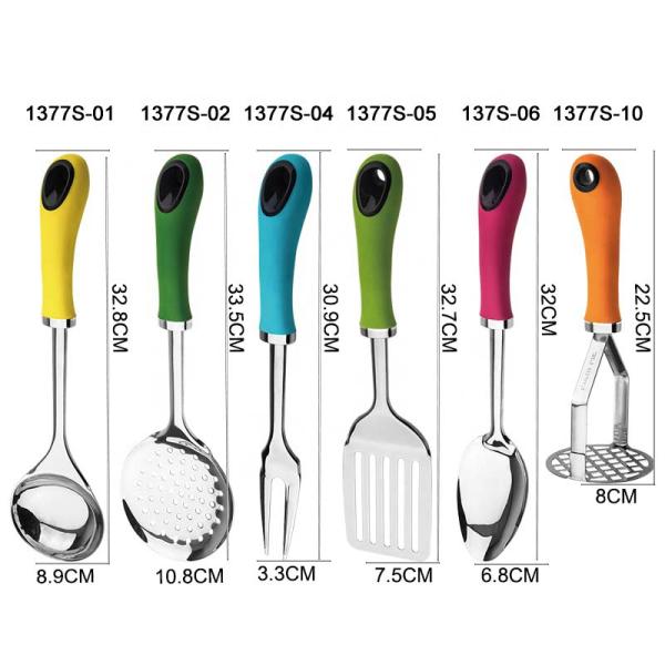 Nordic Home Cooking Tools Set with Macaron Color and TPR Material Kitchen Accessories
