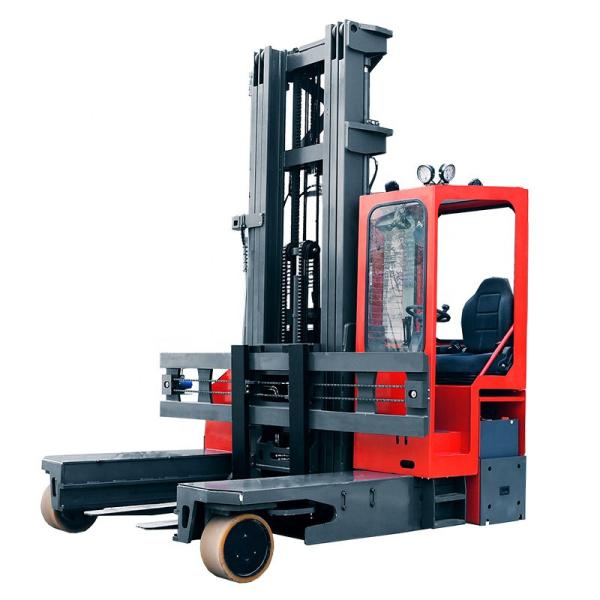 MAX 8m lifting height seated multi direction electric forklift 4-direction reach truck for narrow aisle