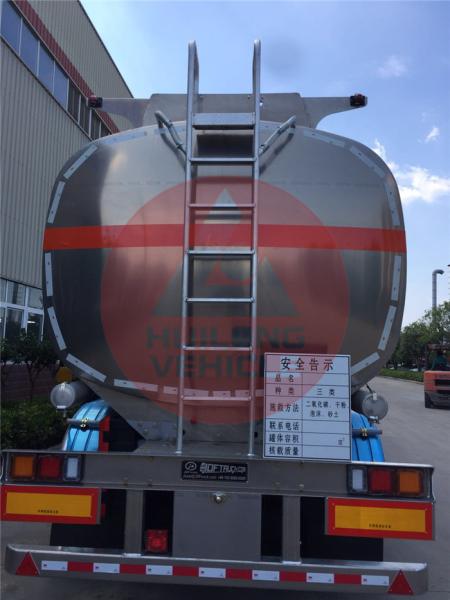 50000 L 5 Compartments Aluminum Fuel Tank Trailer Large Carrying Capacity
